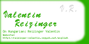 valentin reizinger business card